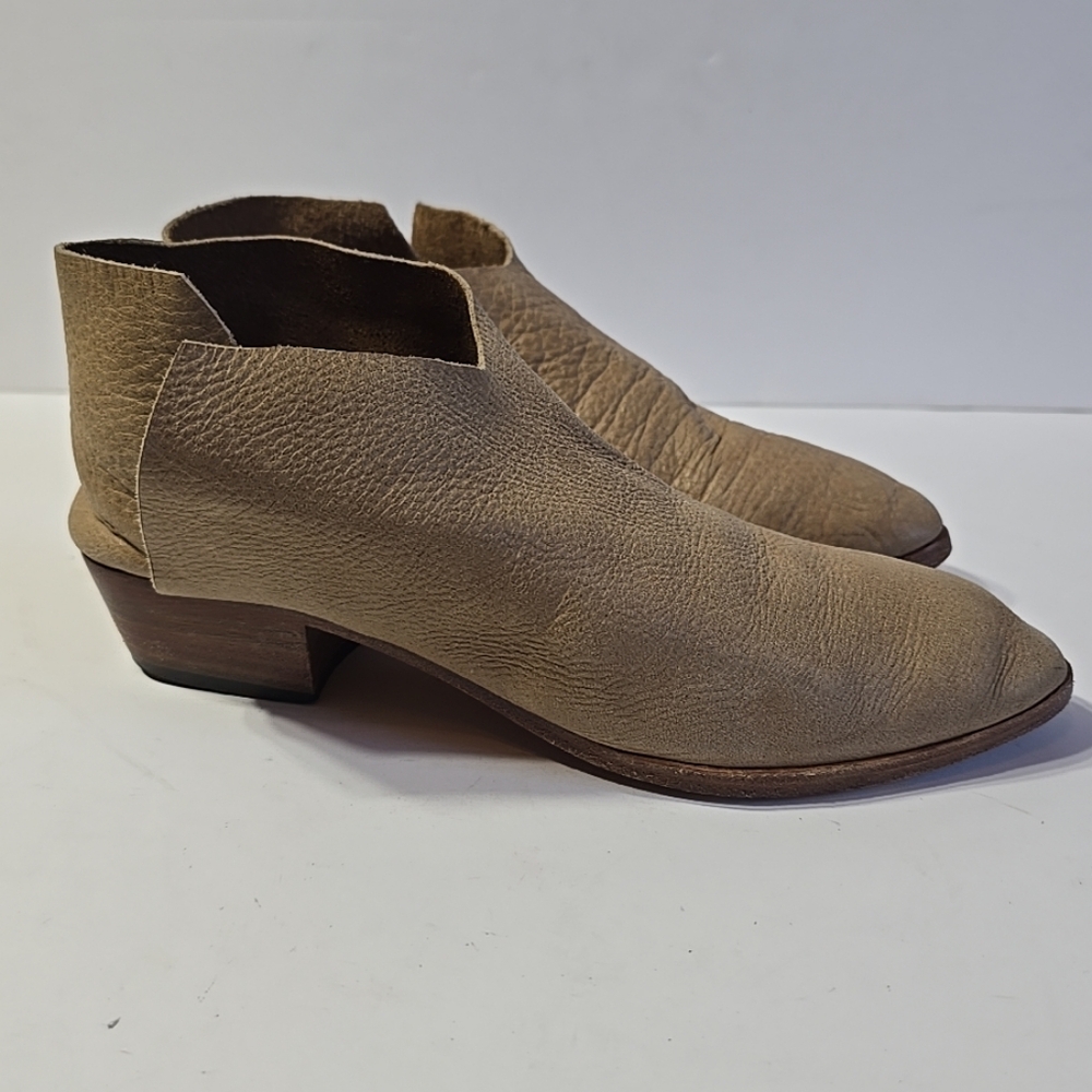 Sevilla Smith Terilyn Cuoio Camel Very Soft Leather Ankle Bootie Size 37